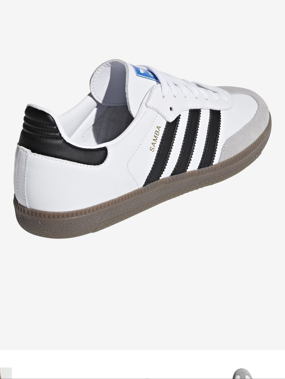 White Adidas Samba Unisex Low Top Size 8.5